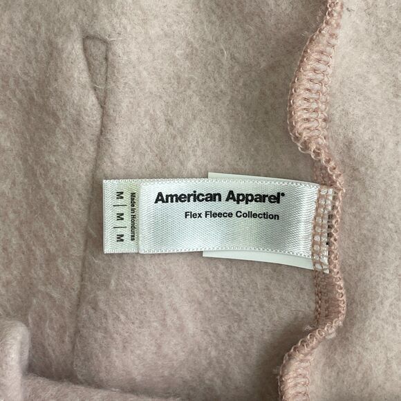 American Apparel Sweatpants Mens M Mauve Flex Fleece Joggers Cuffed Pockets Rare - Picture 9 of 10